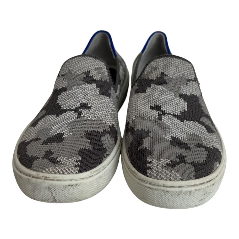 Rothy's Grey Camo Slip On Sneakers Size Kids 13 - Picture 3 of 10